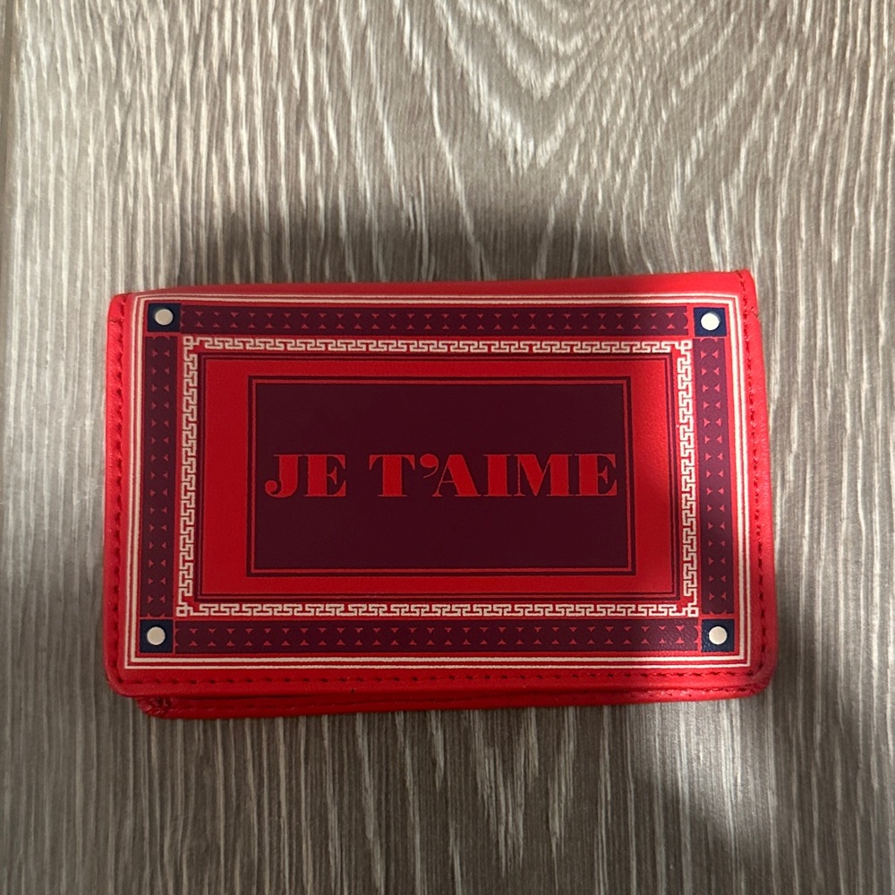 Jonathan Adler Red 'Je T'aime' Wallet